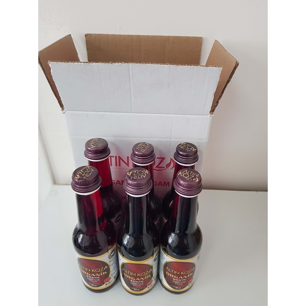250 ML Organik Acısız Şalgam Suyu (KOLİ= 12 ADET)